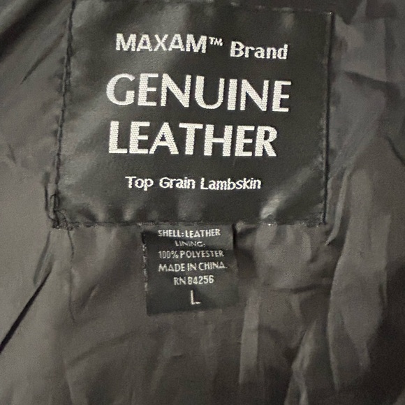 Maxam black leather jacket - Picture 5 of 6